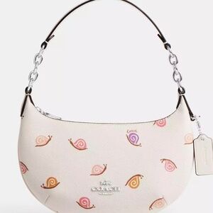 🎁 Coach Mini Payton Bag With Snail Print CV275 Chalk Multi NWT